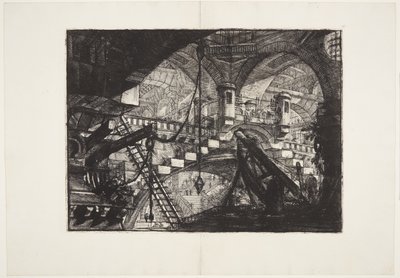 Łuk z ornamentem muszli autorstwa Giovanni Battista Piranesi