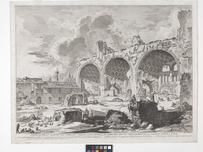 Bazylika Konstantyna (akwaforta i rycina) autorstwa Giovanni Battista Piranesi