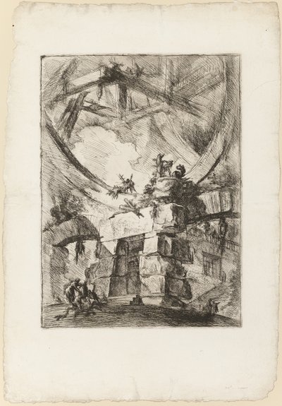 Carceri, tablica 9 autorstwa Giovanni Battista Piranesi