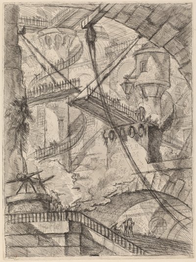 Most zwodzony autorstwa Giovanni Battista Piranesi