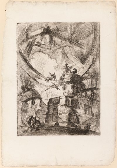 Carceri, tablica 9 autorstwa Giovanni Battista Piranesi