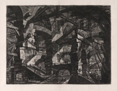 Łuk gotycki, tablica 14 z Carceri d autorstwa Giovanni Battista Piranesi
