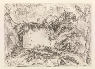 Monumentalna tablica z Grotteschi (Grotesques) autorstwa Giovanni Battista Piranesi