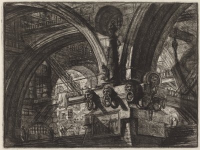 Molo z lampą autorstwa Giovanni Battista Piranesi