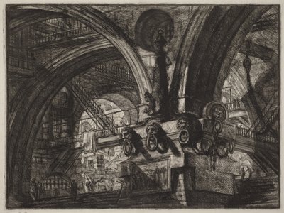 Molo z lampą autorstwa Giovanni Battista Piranesi