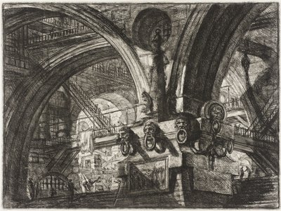 Molo z lampą autorstwa Giovanni Battista Piranesi