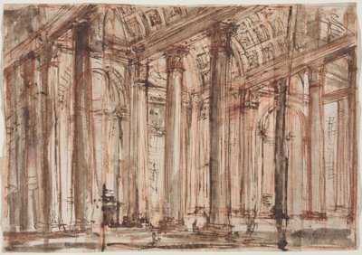 Portyk Panteonu autorstwa Giovanni Battista Piranesi