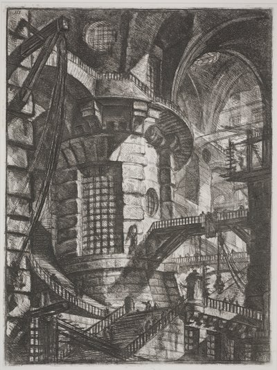 Okrągła Wieża, ok. 1761 (akwaforta) autorstwa Giovanni Battista Piranesi