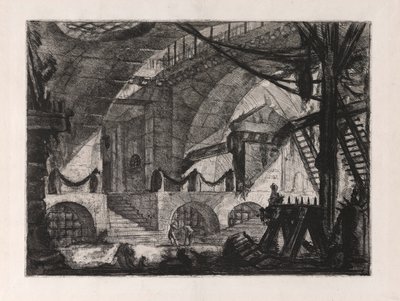 Sawhorse, tablica 12 z Carceri d autorstwa Giovanni Battista Piranesi