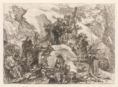 Szkielety z Grotteschi (Grotesques) autorstwa Giovanni Battista Piranesi
