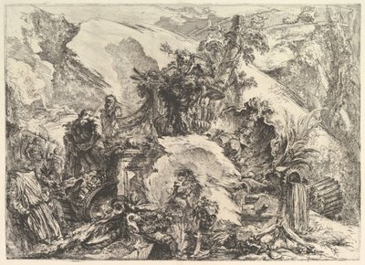 Szkielety z Grotteschi Grotesques, ca. 1748. autorstwa Giovanni Battista Piranesi