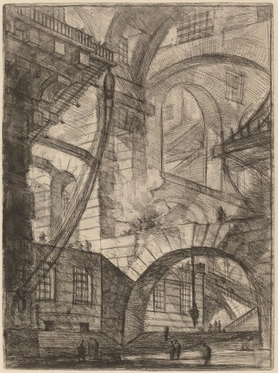 Dymiący ogień autorstwa Giovanni Battista Piranesi