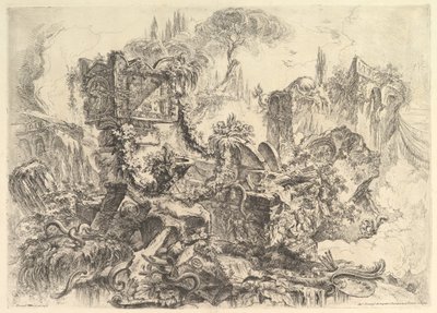Grób Nerona, z Groteski Grotteschi, ca. 1748. autorstwa Giovanni Battista Piranesi