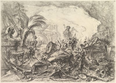 Łuk Triumfalny, z Grotteschi Grotesques, ca. 1748. autorstwa Giovanni Battista Piranesi