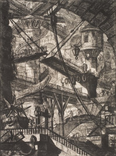 Most zwodzony autorstwa Giovanni Battista Piranesi