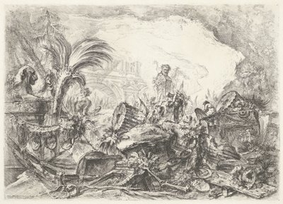 Triomfboog Dekoracyjne kaprysy (dawny tytuł serii) Groteski (tytuł serii) autorstwa Giovanni Battista Piranesi