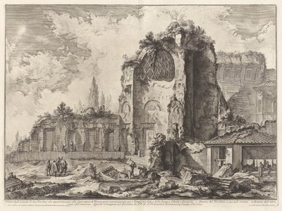 Widok szczątków dwóch Triclini, które należały do ​​Złotego Domu Nerona autorstwa Giovanni Battista Piranesi