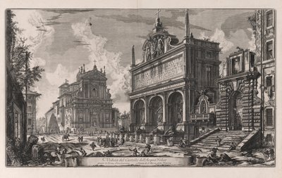 Widok na zamek autorstwa Giovanni Battista Piranesi