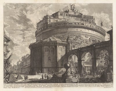 Widok na Mauzoleum d autorstwa Giovanni-Battista Piranesi