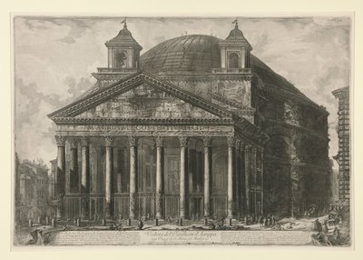 Widok na Panteon d autorstwa Giovanni Battista Piranesi