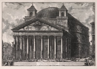 Widok na Panteon d autorstwa Giovanni Battista Piranesi