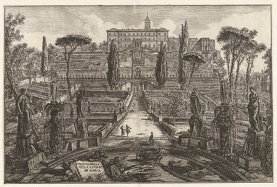Widok na Villa d autorstwa Giovanni Battista Piranesi