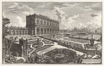 Widok willi Jego Eminencji kardynała Alessandra Albaniego poza Porta Salaria, z Vedute di Roma (Widoki Rzymu) autorstwa Giovanni Battista Piranesi