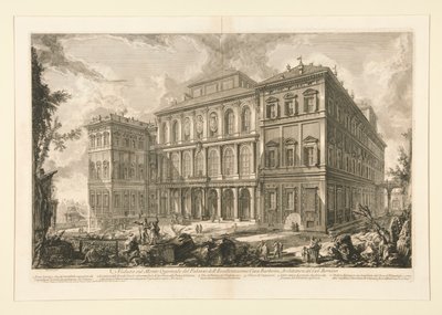 Widok na Palazzo dell autorstwa Giovanni-Battista Piranesi