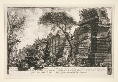 Starożytny akwedukt Acqua Marcia, z Della Magnificenza ed Architettura de autorstwa Giovanni Battista Piranesi