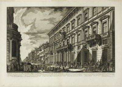 Widok wzdłuż Via del Corso na Palazzo dell