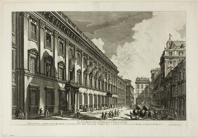 Widok na Palazzo Odescalchi, z widoków Rzymu autorstwa Giovanni Battista Piranesi