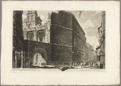 Widok szczątków forum Nerwy, z widoków Rzymu autorstwa Giovanni Battista Piranesi