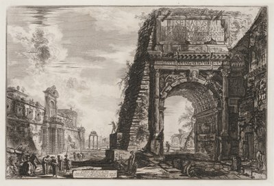 Widoki Rzymu: Łuk lub Tytus, 1776. autorstwa Giovanni Battista Piranesi