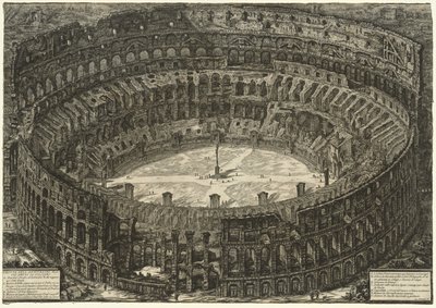 Widoki Rzymu: Koloseum autorstwa Giovanni Battista Piranesi
