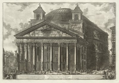 Widoki Rzymu: Panteon autorstwa Giovanni Battista Piranesi