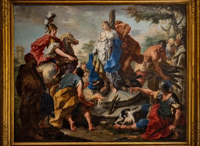 Olindo i Sophronia autorstwa Giovanni Battista Pittoni