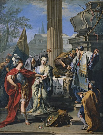 Ofiara Polyxena autorstwa Giovanni Battista Pittoni