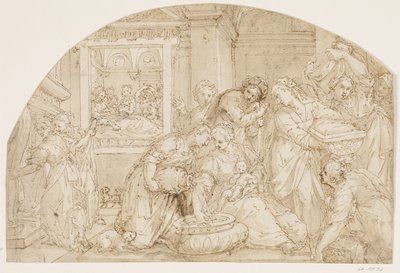 Narodziny Maryi autorstwa Giovanni Battista Rovere