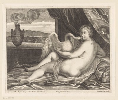 Leda i łabędź autorstwa Giovanni Battista Sintes