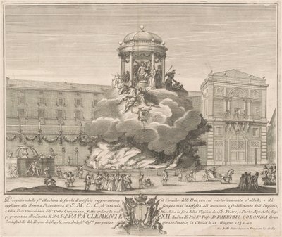 Prima Macchina dla Chin z 1732 r.: Rada Bogów autorstwa Giovanni Battista Sintes, after Nicola Michetti