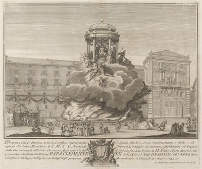 Rada Bogów na Festiwal „Chine” autorstwa Giovanni Battista Sintes probably after Nicola Michetti