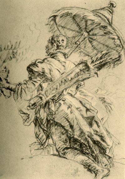 Wrzosowisko z kołczanem i parasolem, 1752, 1928. autorstwa Giovanni Battista Tiepolo