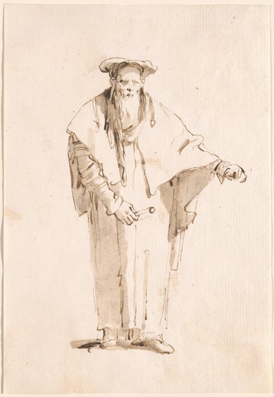 Stojący Orient trzymający kij autorstwa Giovanni Battista Tiepolo