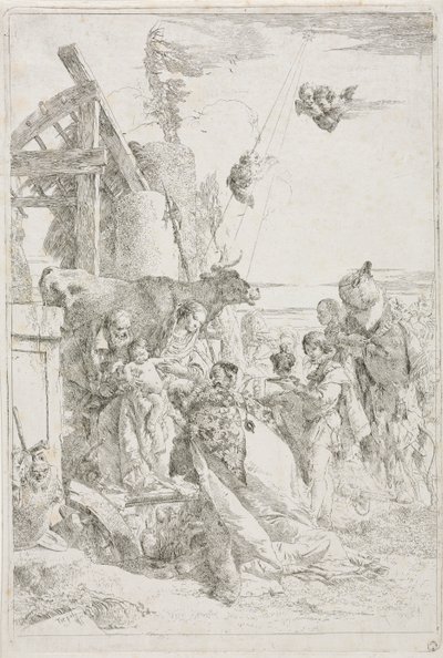 Adoracja Trzech Króli autorstwa Giovanni Battista Tiepolo