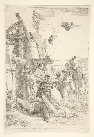 Adoracja Trzech Króli autorstwa Giovanni Battista Tiepolo