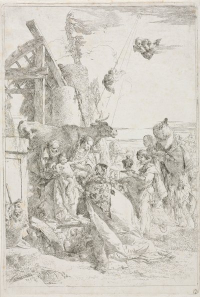 Adoracja Trzech Króli, ca. 1740. autorstwa Giovanni Battista Tiepolo
