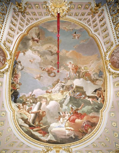 Apoteoza monarchii hiszpańskiej autorstwa Giovanni Battista Tiepolo