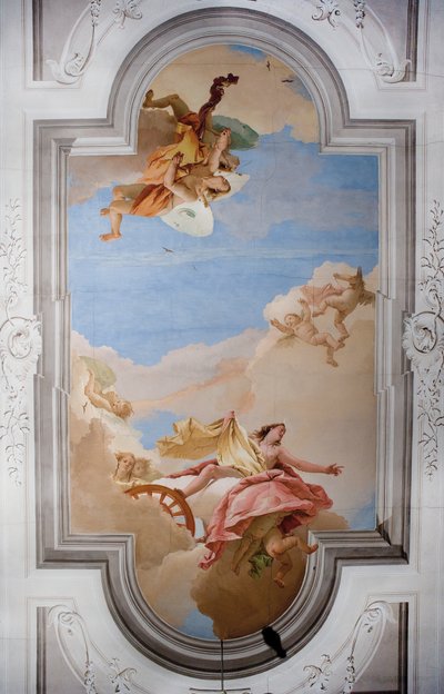Sufit holu wejściowego w Palazzina, 1757 autorstwa Giovanni Battista Tiepolo