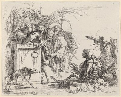 Śmierć dająca publiczność autorstwa Giovanni Battista Tiepolo