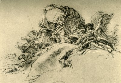 Bóg Ojciec i Aniołowie, ok. 1754, 1928 r autorstwa Giovanni Battista Tiepolo